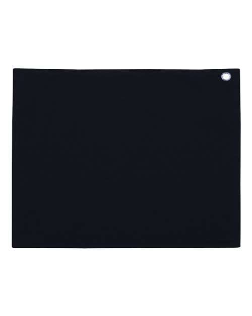 Carmel Towel Company C1518GH Velour Hemmed Towel with Grommet & Hook