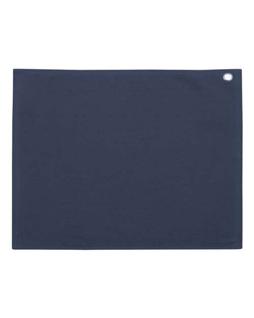 Carmel Towel Company C1518GH Velour Hemmed Towel with Grommet & Hook