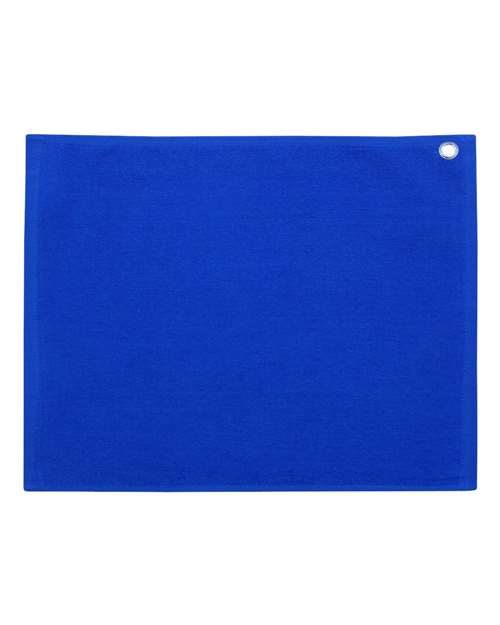 Carmel Towel Company C1518GH Velour Hemmed Towel with Grommet & Hook