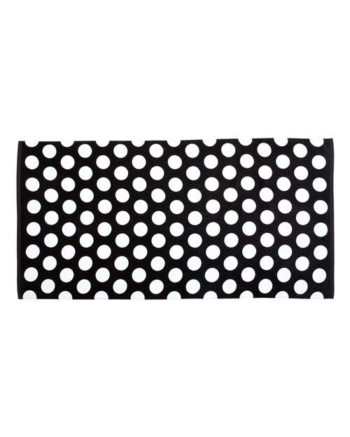 Carmel Towel Company C3060P Polka Dot Velour Beach Towel