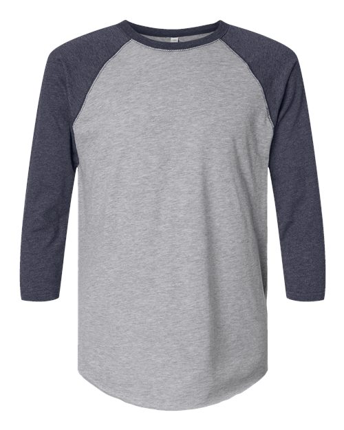 LAT 6930 Men's Baseball Fine Jersey Three-Quarter Sleeve Tee