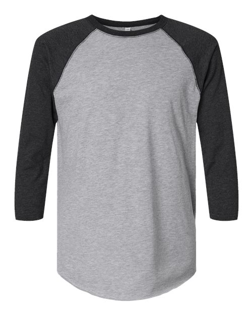 LAT 6930 Men's Baseball Fine Jersey Three-Quarter Sleeve Tee