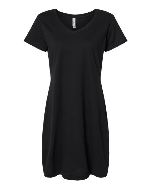 LAT 3522 Women's Fine Jersey V-Neck Coverup