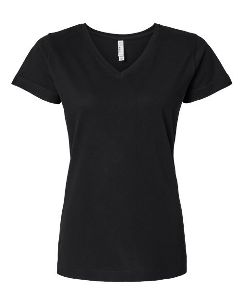 LAT 3507 Women's Fine Jersey V-Neck Tee