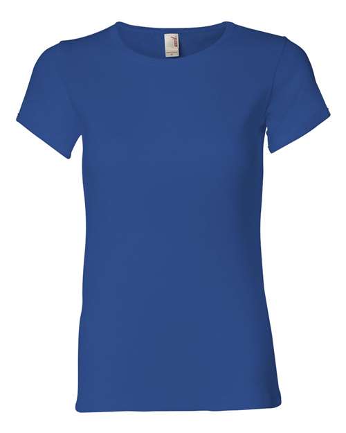 Anvil 1441 Women's 1×1 Baby Rib Scoop T-Shirt