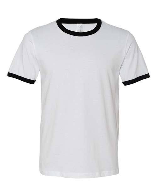 BELLA + CANVAS 3055 Men's Jersey Heather Ringer Tee