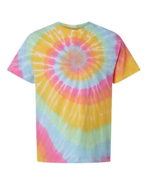 Dyenomite 200MS Unisex Multi-Color Spiral Tie-Dyed T-Shirt