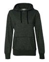 J. America 8860 Women’s Glitter French Terry Hooded Sweatshirt