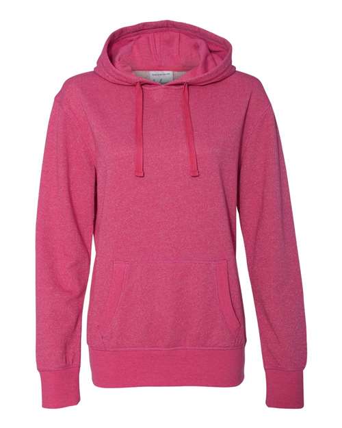 J. America 8860 Women’s Glitter French Terry Hooded Sweatshirt