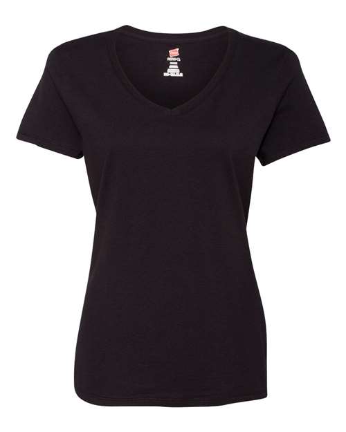 Hanes S04V Women's Perfect-T V-Neck T-Shirt