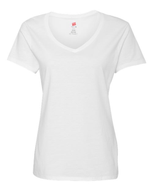 Hanes S04V Women's Perfect-T V-Neck T-Shirt