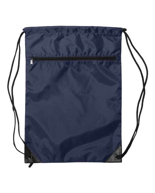 Liberty Bags 8888 Zippered Drawstring Backpack
