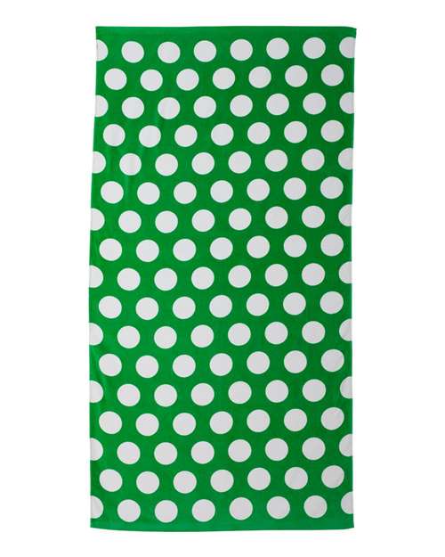 Carmel Towel Company C3060P Polka Dot Velour Beach Towel