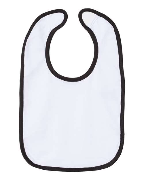 Rabbit Skins 1004 Infant Contrast Trim Premium Jersey Bib