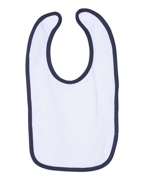 Rabbit Skins 1004 Infant Contrast Trim Premium Jersey Bib