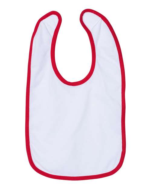 Rabbit Skins 1004 Infant Contrast Trim Premium Jersey Bib