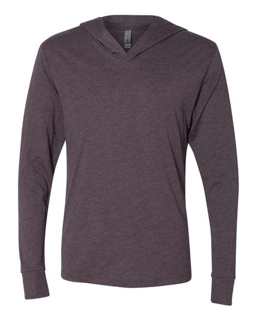 Next Level 6021 Unisex Triblend Hooded Long Sleeve Pullover T-Shirt