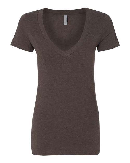 Next Level 6640 Women’s CVC Deep V-Neck T-Shirt