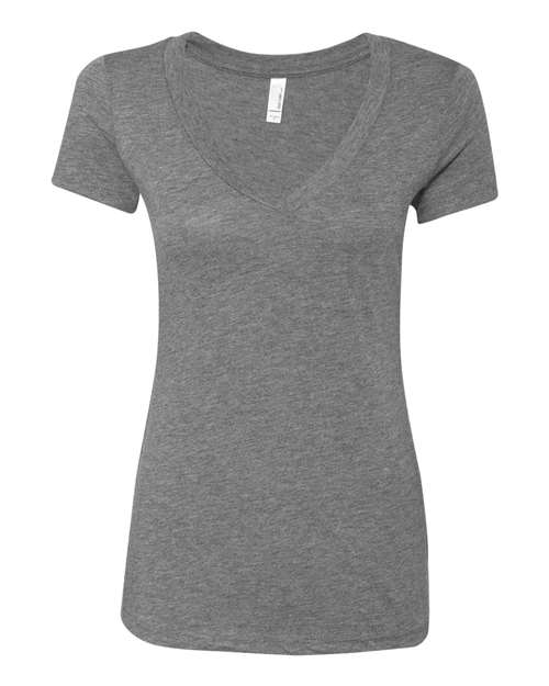 Next Level 6740 Women’s Triblend Deep V-Neck T-Shirt