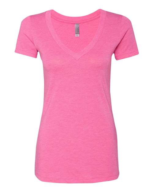 Next Level 6740 Women’s Triblend Deep V-Neck T-Shirt