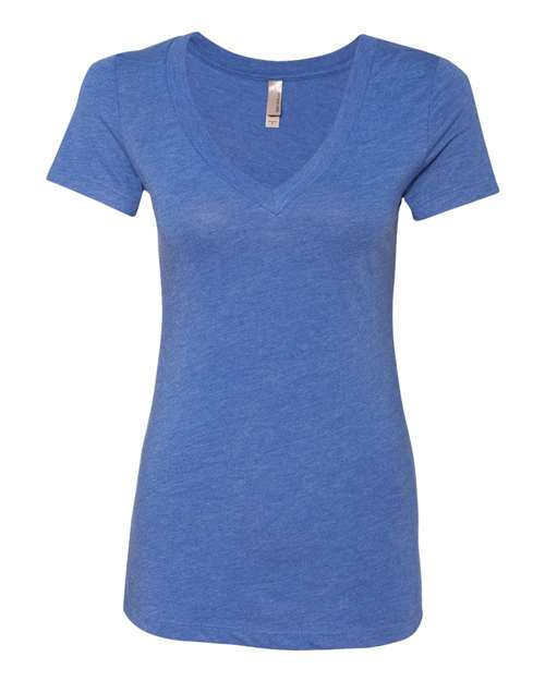 Next Level 6740 Women’s Triblend Deep V-Neck T-Shirt