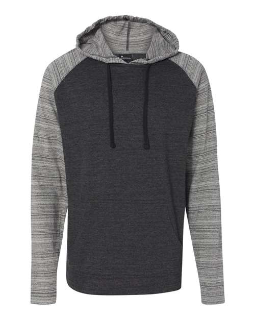 Burnside 8127 Unisex Yarn-Dyed Hooded Raglan T-Shirt
