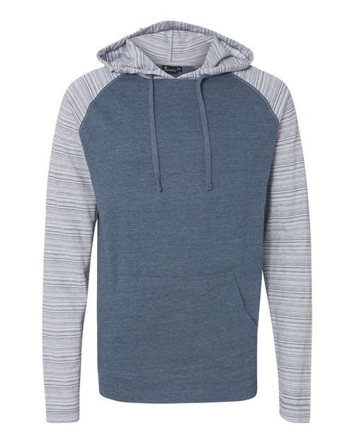 Burnside 8127 Unisex Yarn-Dyed Hooded Raglan T-Shirt