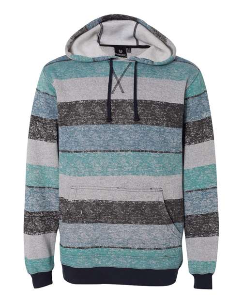Burnside 8603 Men's Printed Stripes Fleece Sweatshirt