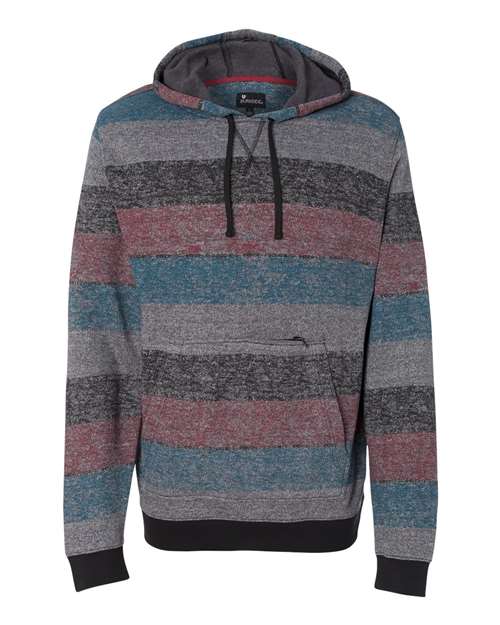 Burnside 8603 Men's Printed Stripes Fleece Sweatshirt