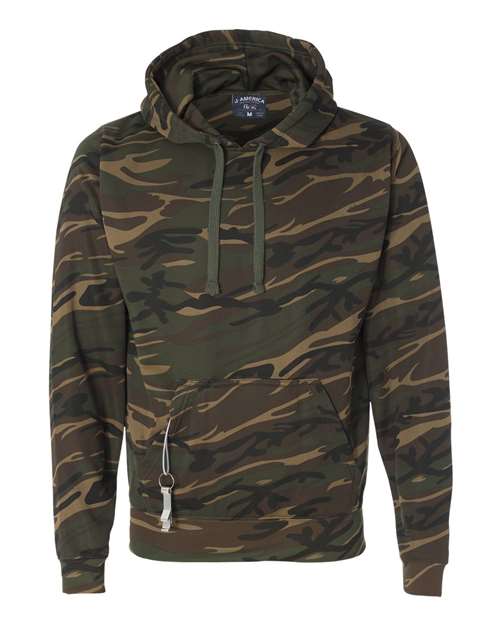 J. America 8615 Men's Polyester Tailgate Hooded Sweatshirt