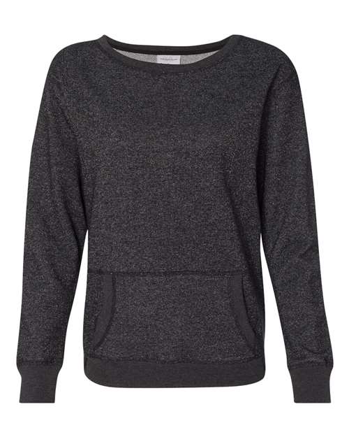 J. America 8867 Women’s Glitter French Terry Sweatshirt