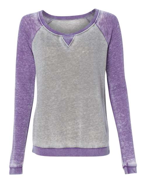 J. America 8927 Women’s Zen Fleece Raglan Sweatshirt