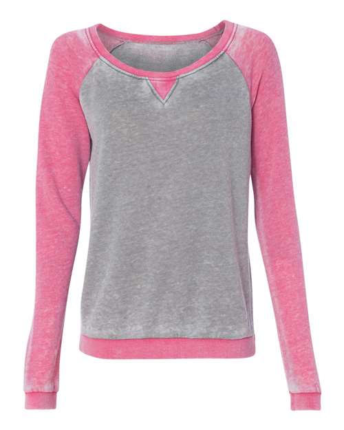 J. America 8927 Women’s Zen Fleece Raglan Sweatshirt