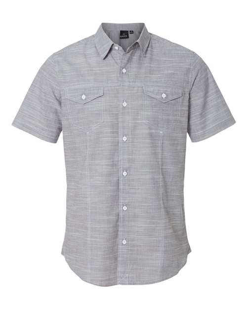 Burnside 9247 Men's Textured Solid Short Sleeve Shirt
