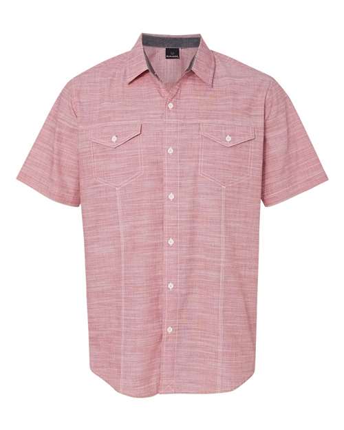Burnside 9247 Men's Textured Solid Short Sleeve Shirt