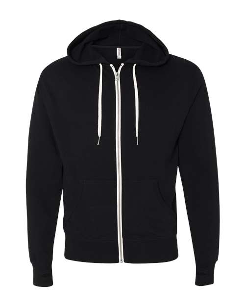 Independent Trading Co. PRM90HTZ Unisex Heathered French Terry Full-Zip Hooded Sweatshirt