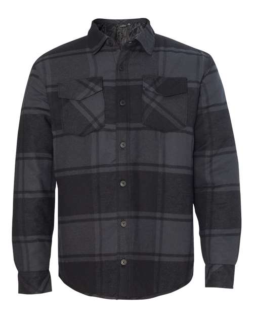 Burnside 8610 Men's Quilted Flannel Shirt Jacket