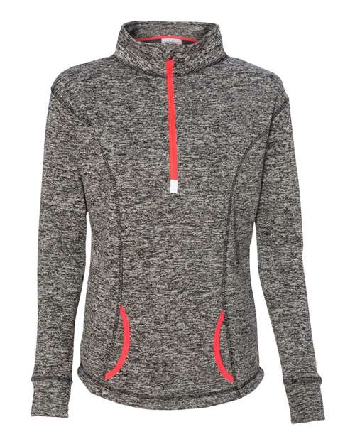 J. America 8617 Women's Cosmic Fleece Quarter-Zip Pullover