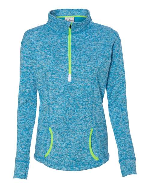 J. America 8617 Women's Cosmic Fleece Quarter-Zip Pullover
