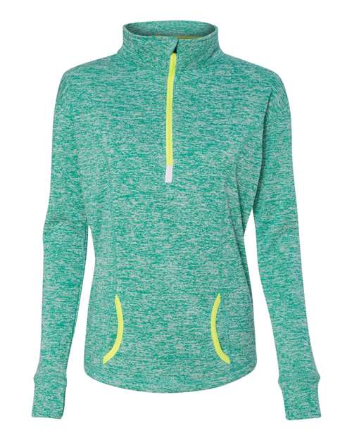 J. America 8617 Women's Cosmic Fleece Quarter-Zip Pullover