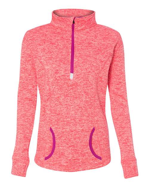J. America 8617 Women's Cosmic Fleece Quarter-Zip Pullover