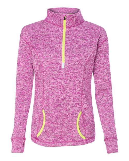 J. America 8617 Women's Cosmic Fleece Quarter-Zip Pullover