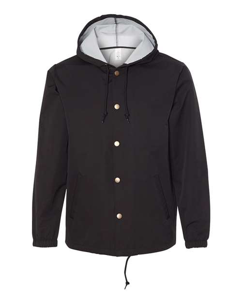 Independent Trading Co. EXP95NB Men's Water-Resistant Hooded Windbreaker