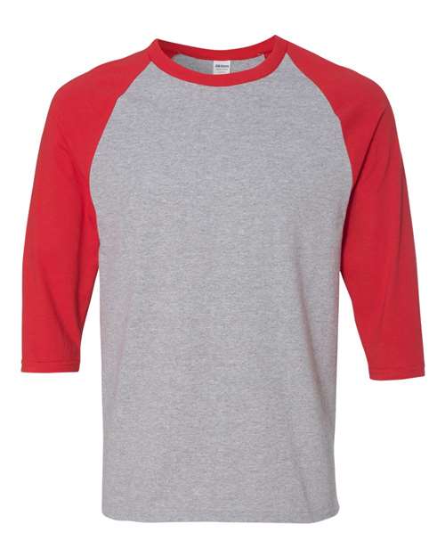 Gildan 5700 Unisex Heavy Cotton™ Raglan Three-Quarter Sleeve T-Shirt