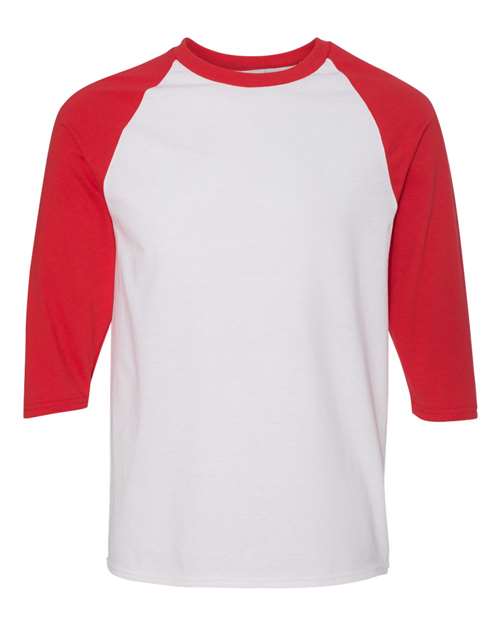 Gildan 5700 Unisex Heavy Cotton™ Raglan Three-Quarter Sleeve T-Shirt