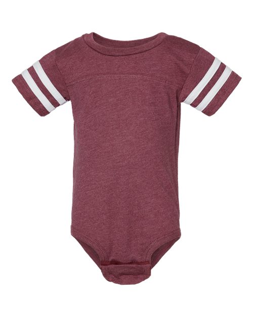 Rabbit Skins 4437 Infant Football Fine Jersey Bodysuit