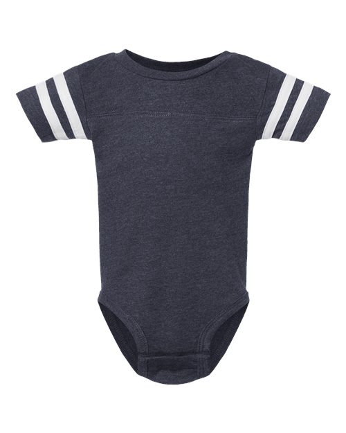 Rabbit Skins 4437 Infant Football Fine Jersey Bodysuit
