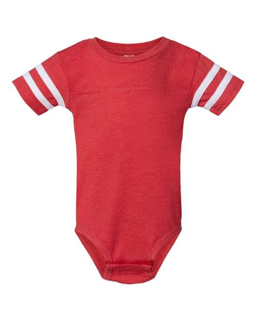 Rabbit Skins 4437 Infant Football Fine Jersey Bodysuit