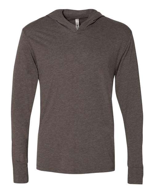 Next Level 6021 Unisex Triblend Hooded Long Sleeve Pullover T-Shirt