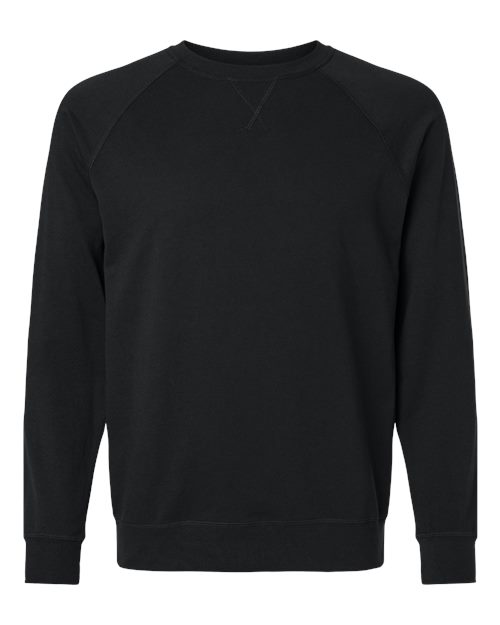 Next Level 9000 Unisex Laguna Raglan Crewneck Sweatshirt